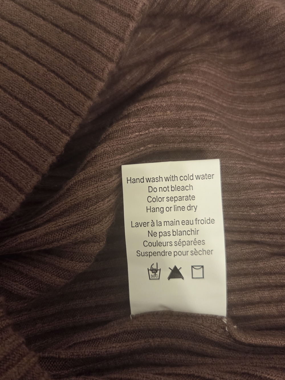 Joseph Ribkoff Long-Sleeve Ribbed Button-Front Dress in Brown - Picture 7 of 7